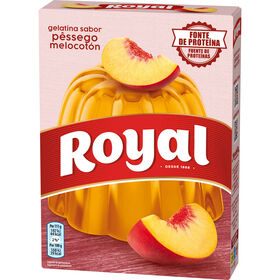 Gelatina em P&oacute; de P&ecirc;ssego Royal