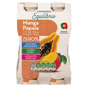 Iogurte Líquido Manga e Papaia sem Açúcar