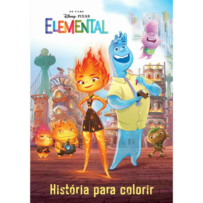 Elemental - História para Colorir de Disney