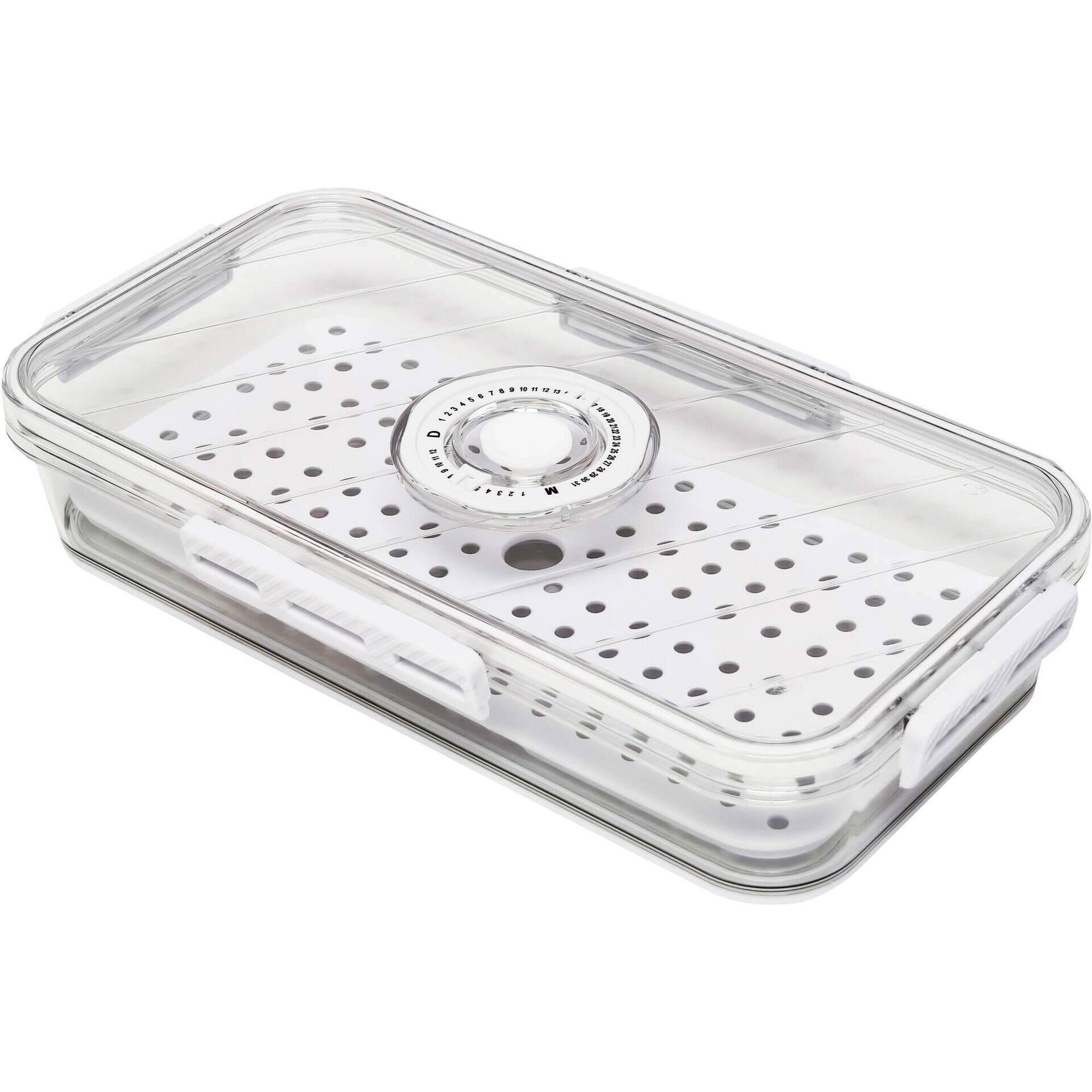 Caixa Organiza&ccedil;&atilde;o 1,5L com Lock para Frigor&iacute;fico Kasa