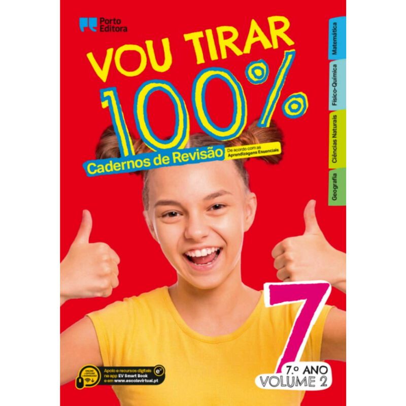 Vou Tirar 100% - Cadernos de Revisão - 7.º Ano - Volume 2 de Porto Editora