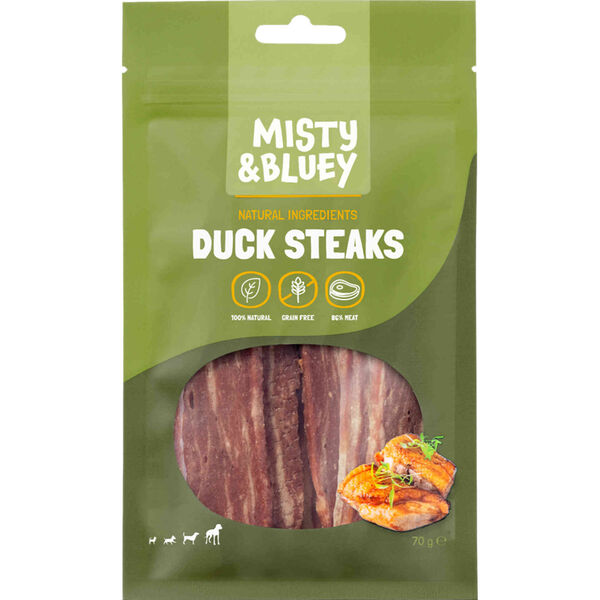 Snack para Cão Bife Pato Misty & Bluey