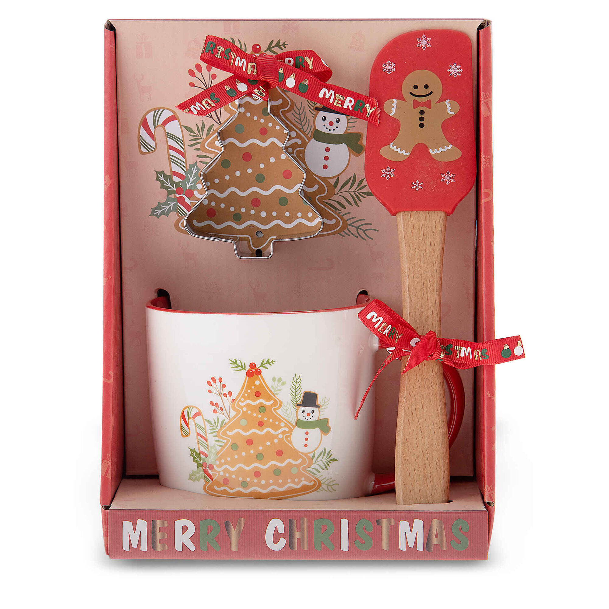 Caneca Árvore de Natal com Forma e Espátula