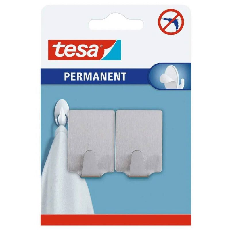 Gancho Permanente Retangular Metal Tesa