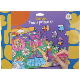 Kit de  Puzzle 80 Pe&ccedil;as (v&aacute;rios modelos) Pintura