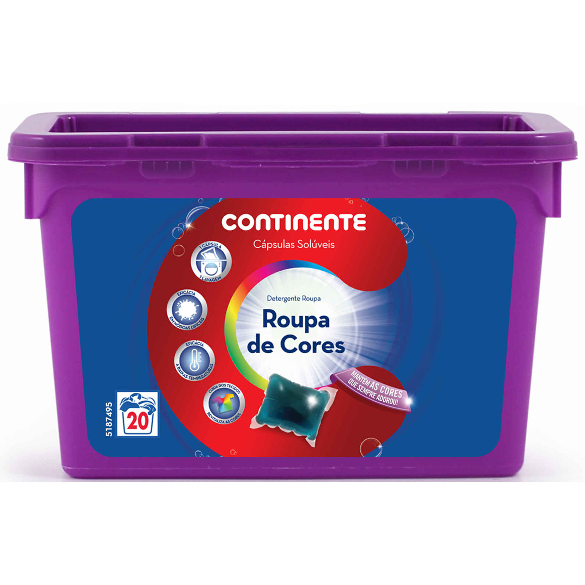 Detergente Máquina Roupa Cápsulas Cores, Detergente Máquina Roupa Cápsulas Cores, , hi-res
