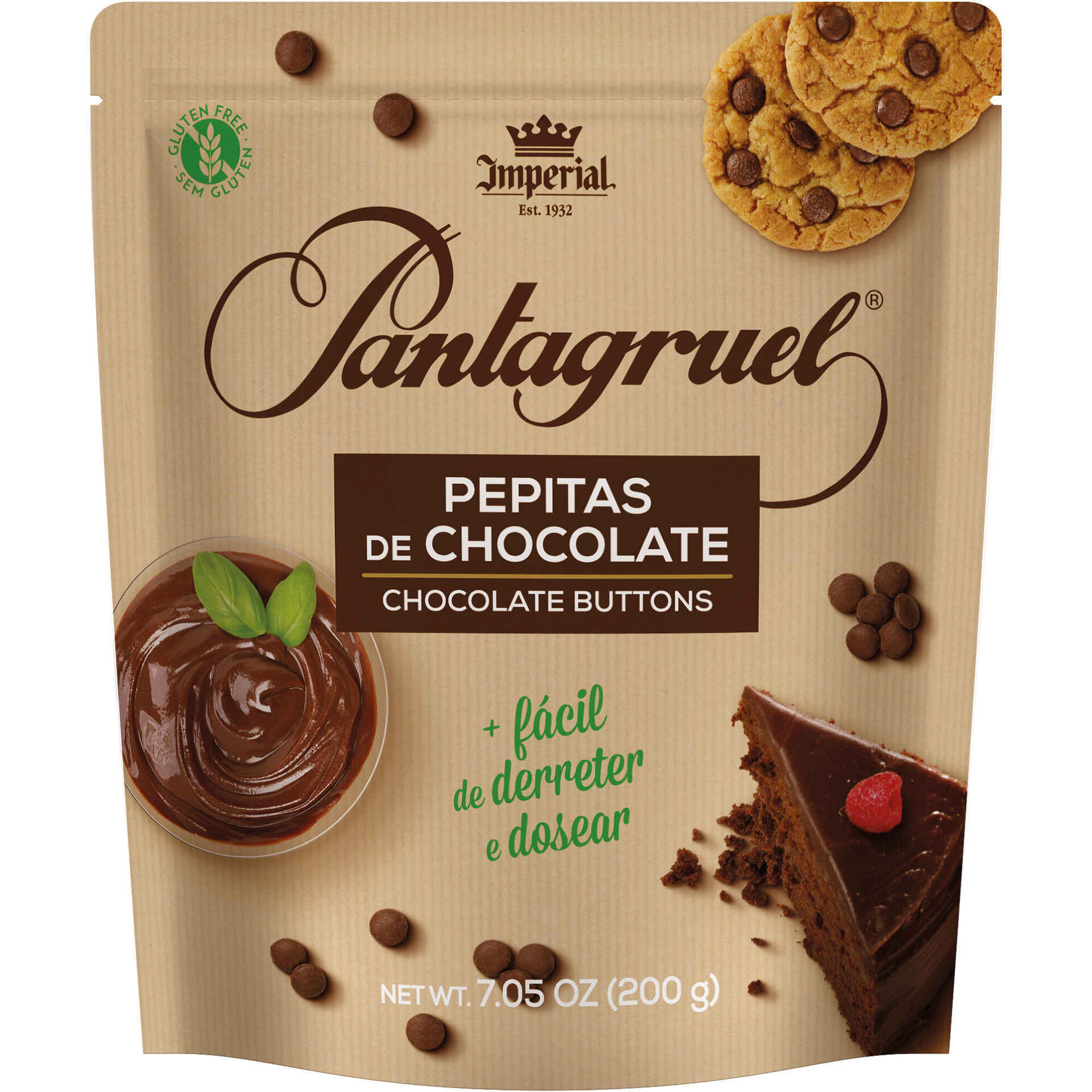 Pepitas de Chocolate 43% Cacau sem Glúten
