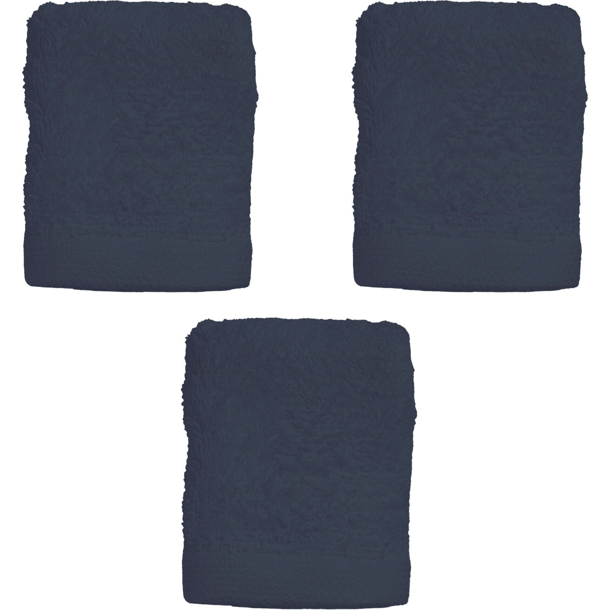 Conjunto de 3 Toalhas Suave 30x30cm 450g Azul Conjunto de 3 Toalhas Suave 30x30cm 450g Azul