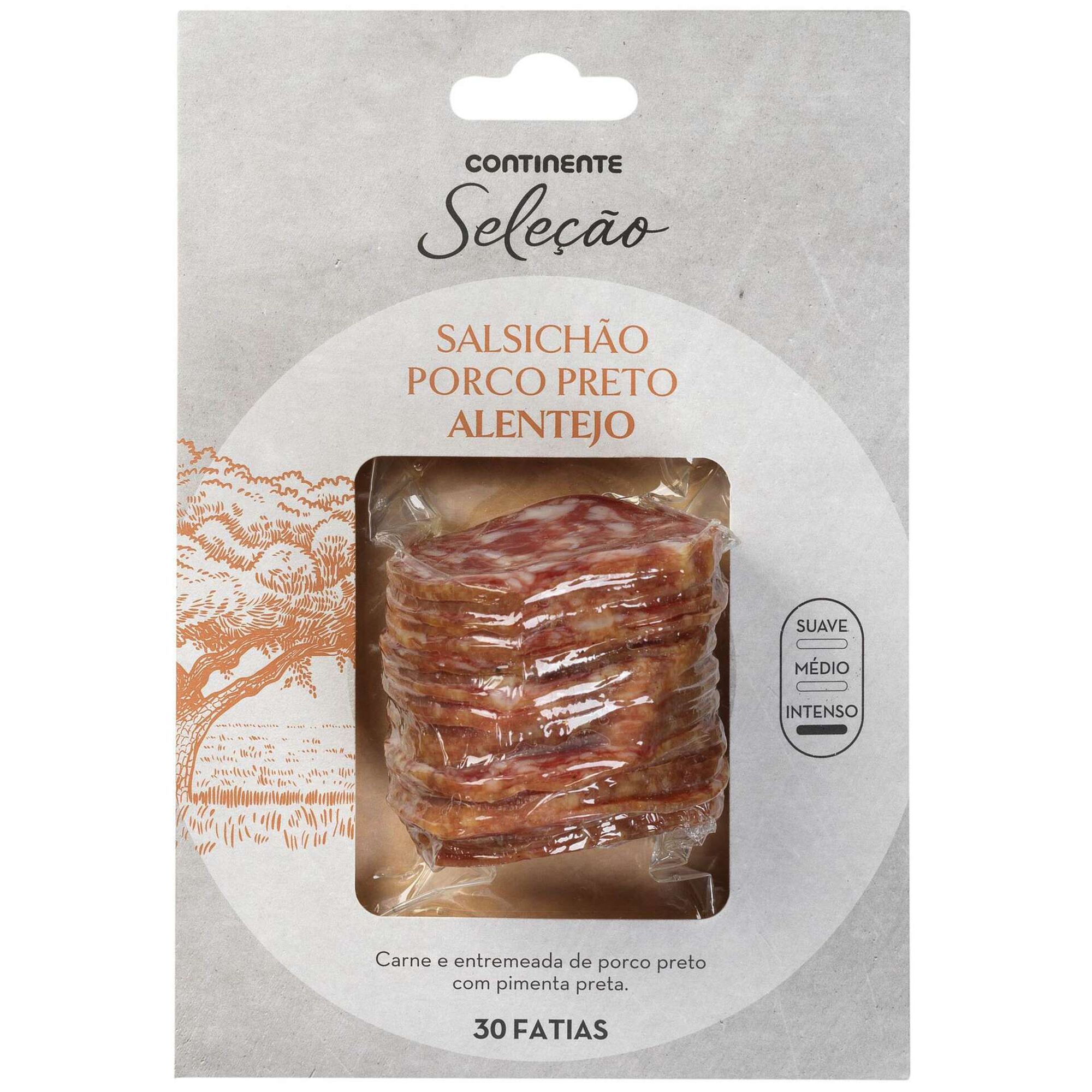 Salsichão de Porco Preto Fatias Salsichão de Porco Preto Fatias