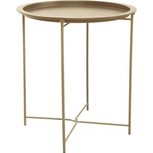 Mesa de Apoio 47cm Dourada Lecce Kasa