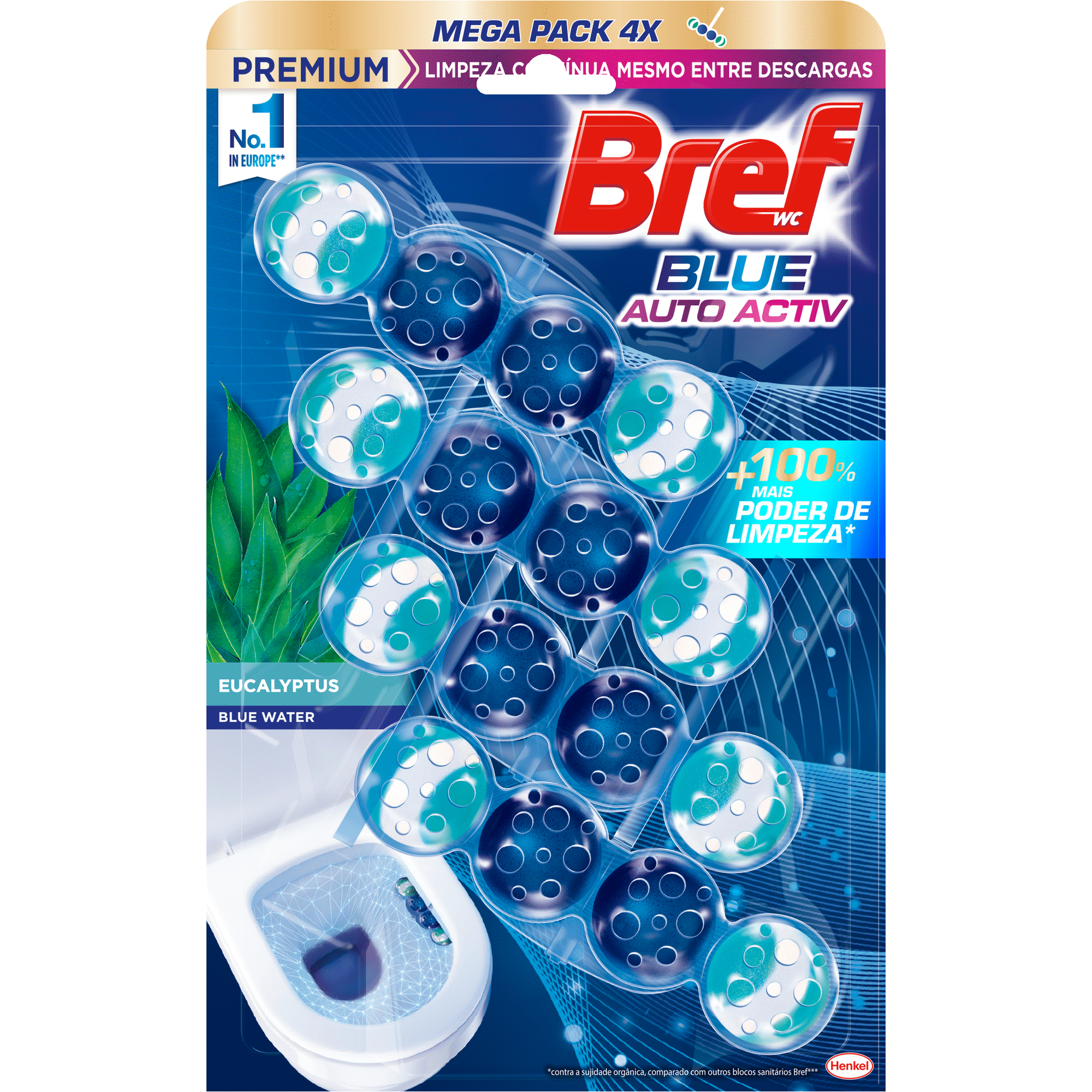 Bloco Sanit&aacute;rio Blue Activ Eucalipto Bref
