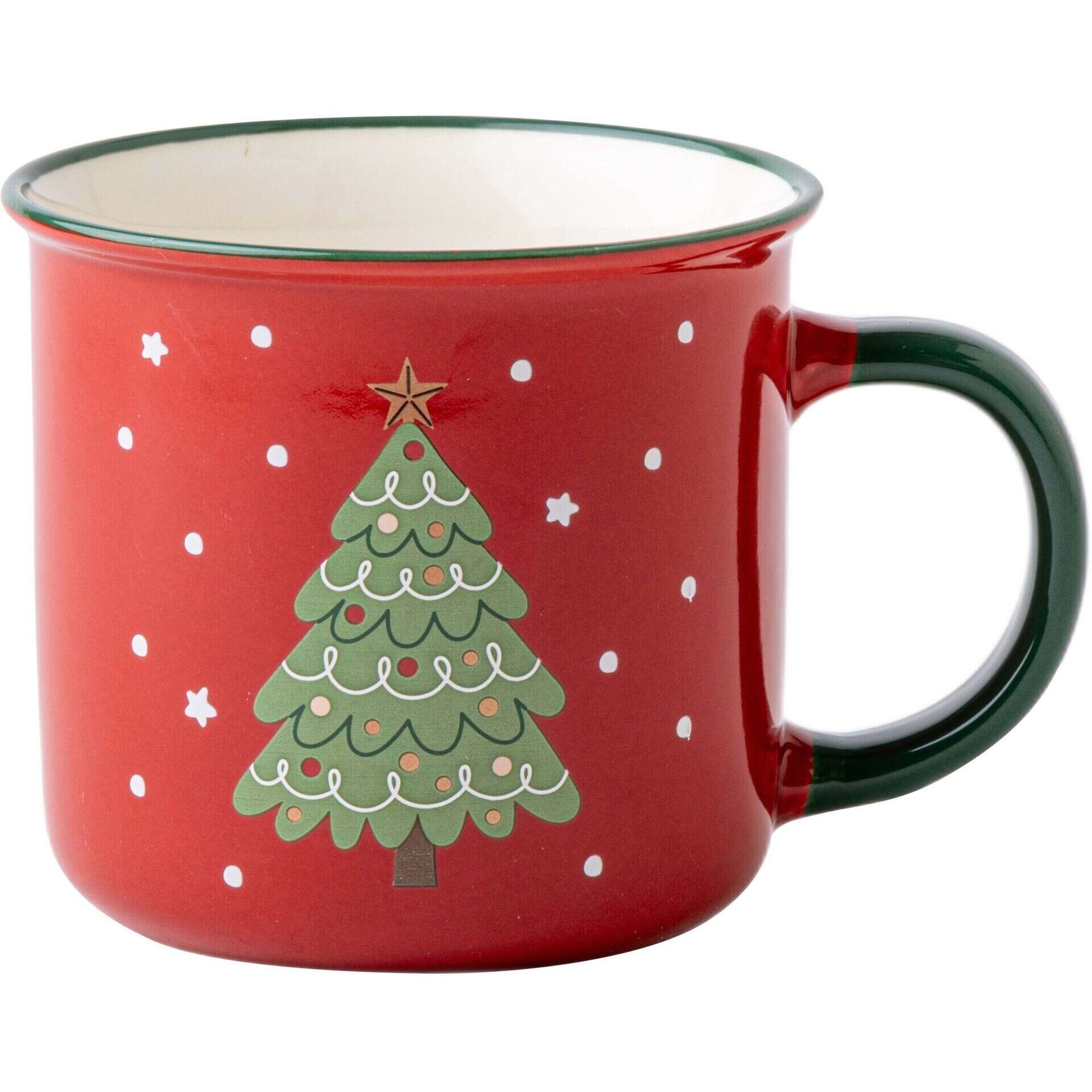 Caneca Vintage Vermelha Árvore