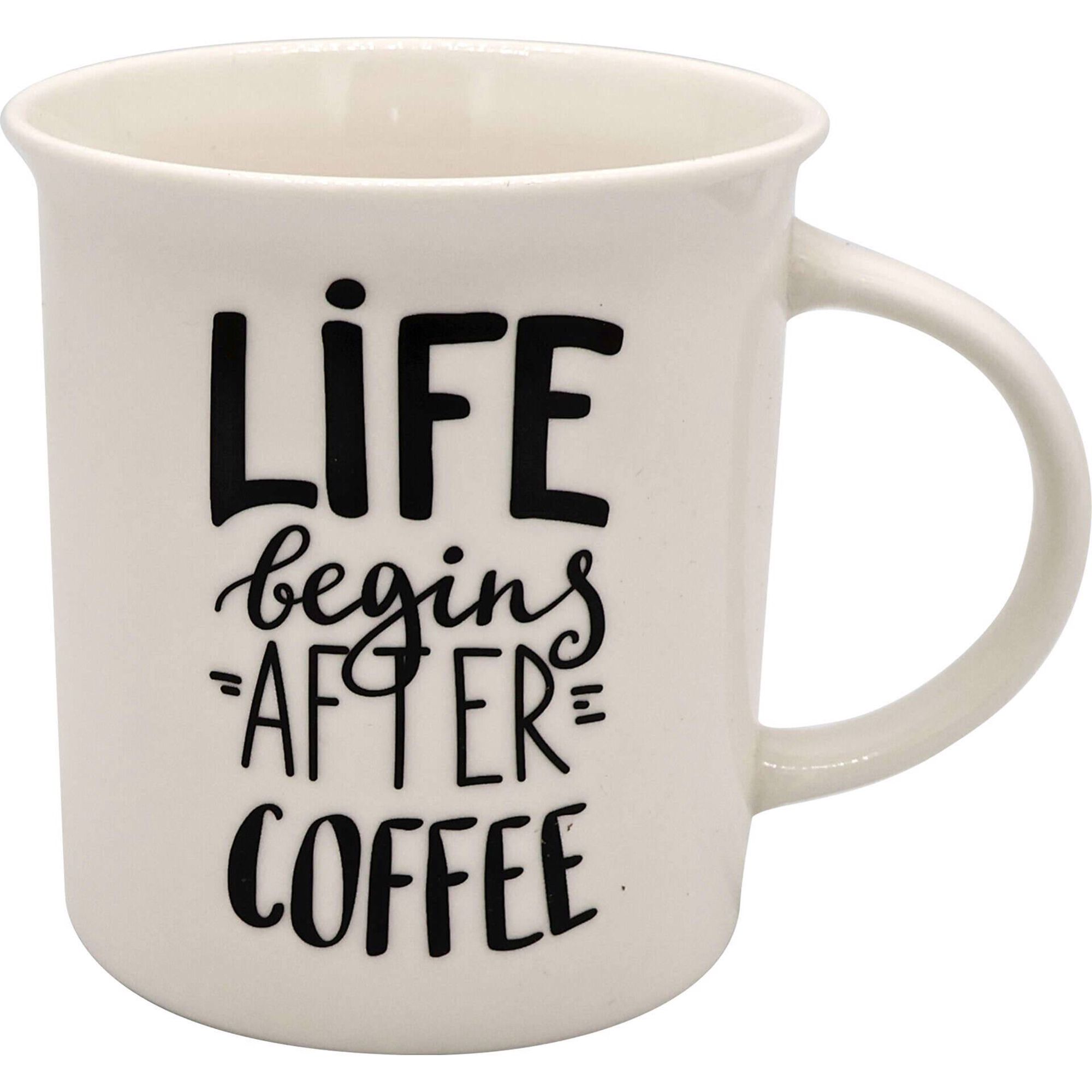 Caneca 320ml Life Branca Kasa