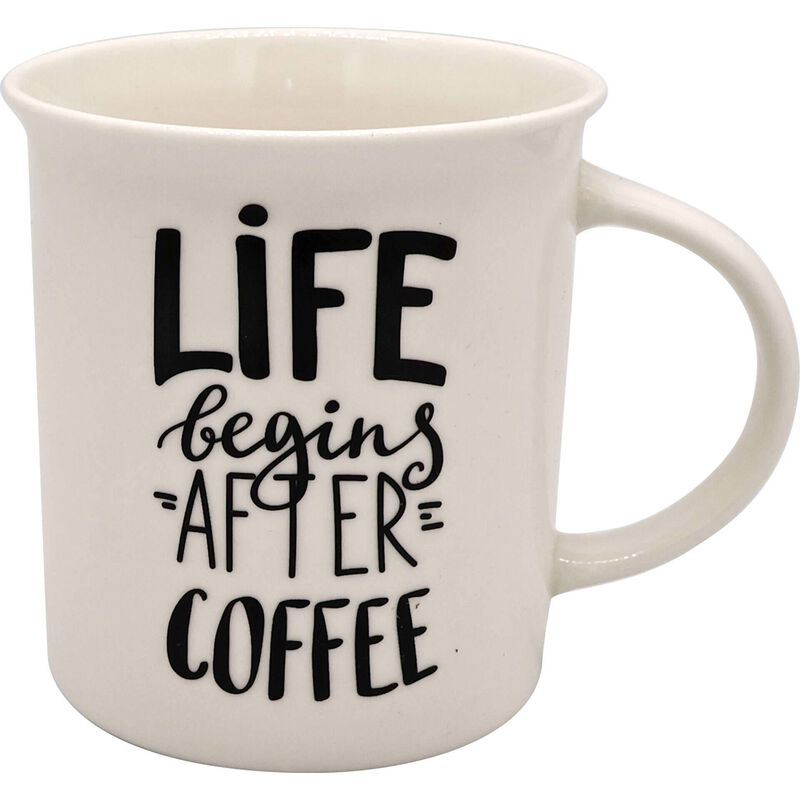 Caneca 320ml Life Branca Kasa