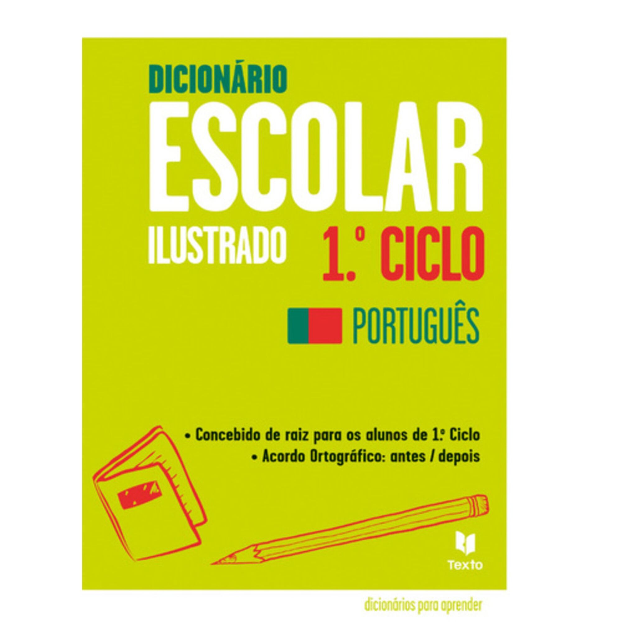 Dicionário Escolar Maxi Ilustrado Inglês-Português-Inglês - 1º Ciclo
