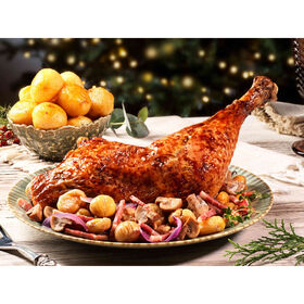 Perna de Peru com Bacon, Cogumelos e Castanhas (Entregas para o Natal)