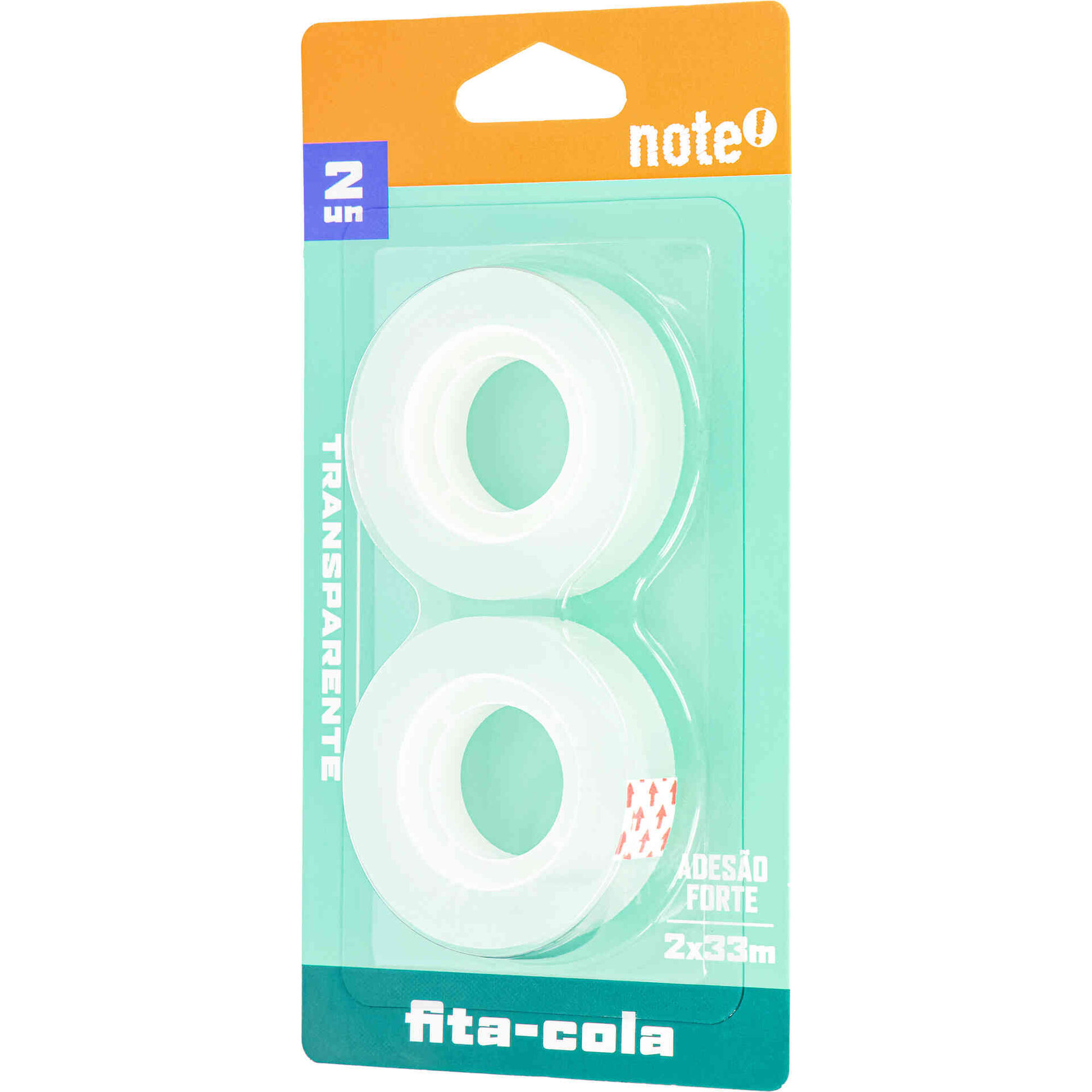 Conjunto 2 Fitas-Cola 15mm Transparente Note!