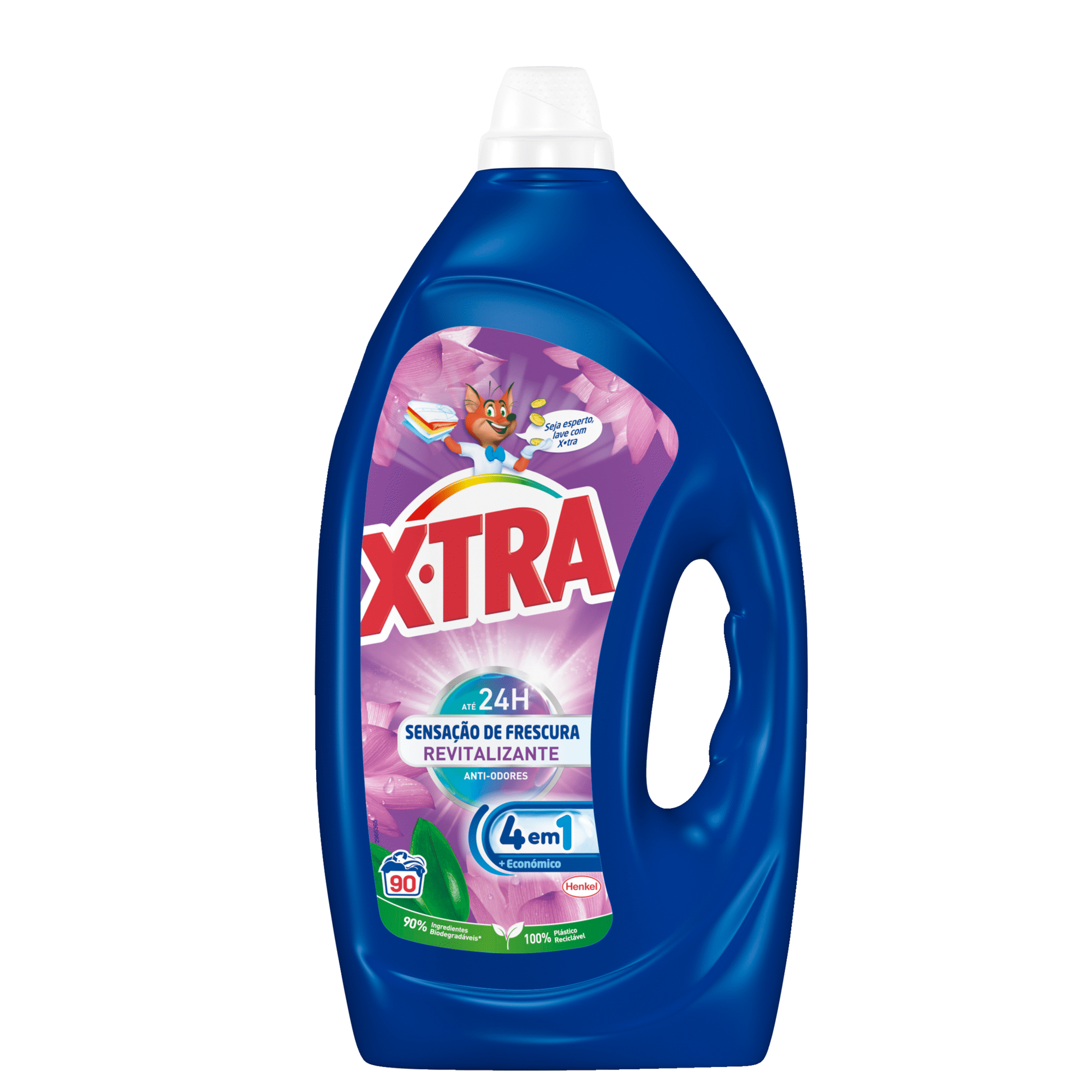 Detergente M&aacute;quina Roupa L&iacute;quido Frescura Revitalizante X-TRA