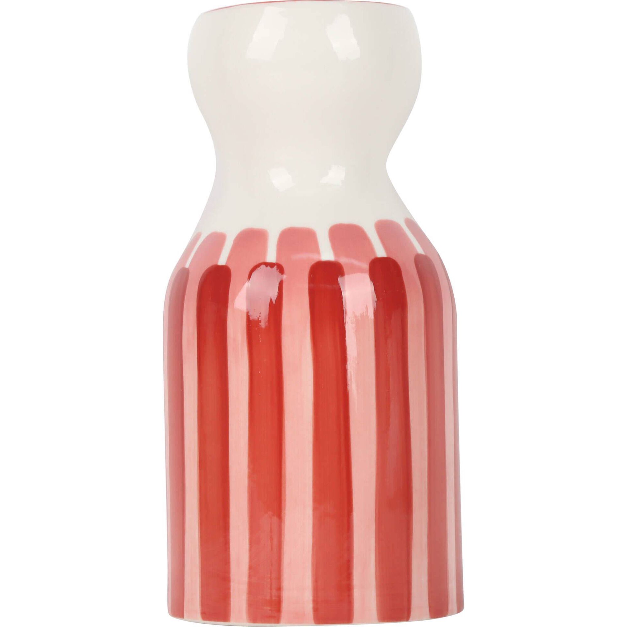 Jarra 25cm Riscas Rosa