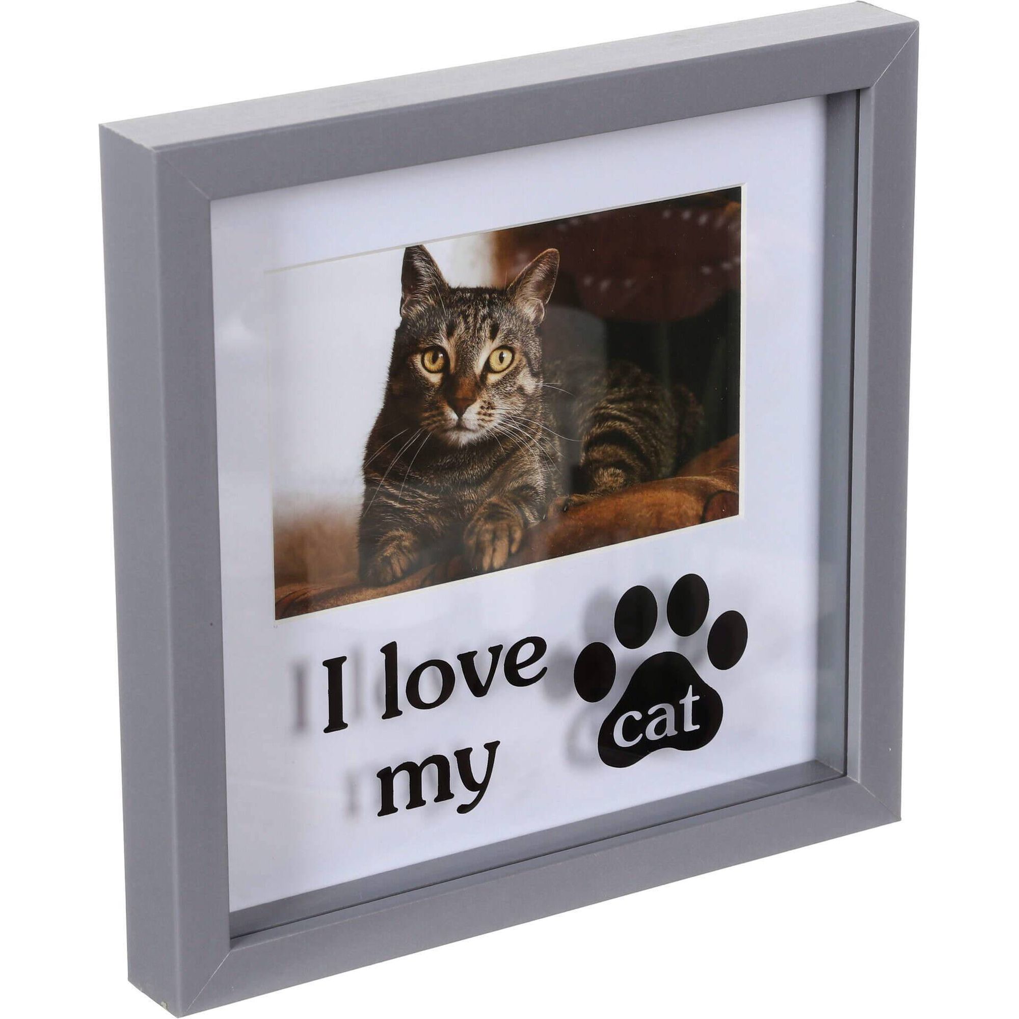 Moldura Pata Gato 20x20cm Cinza Kasa