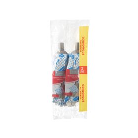 Recargas Esfregona Tiras Estampadas Brancas e Azuis