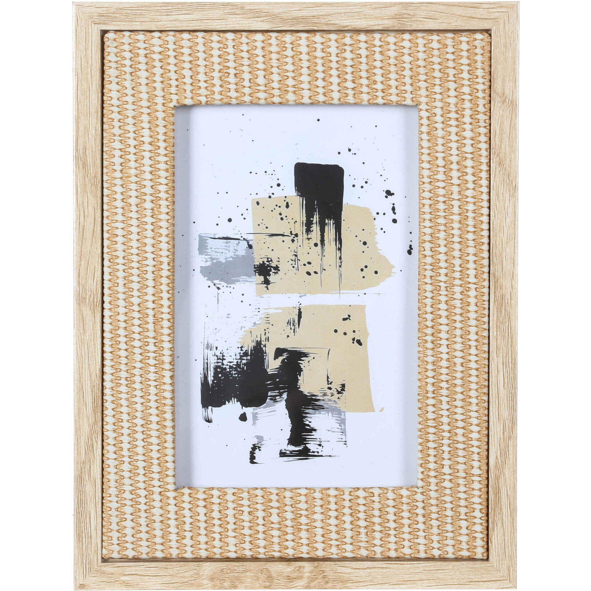 Moldura Palhinha 10x15cm Bege Kasa