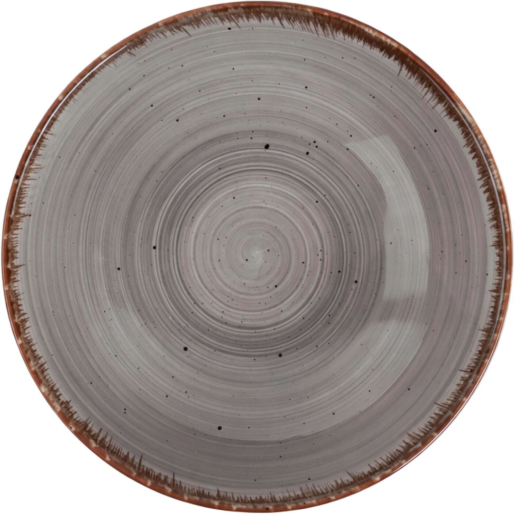 Prato Sopa 18cm Cinza Seia Kasa