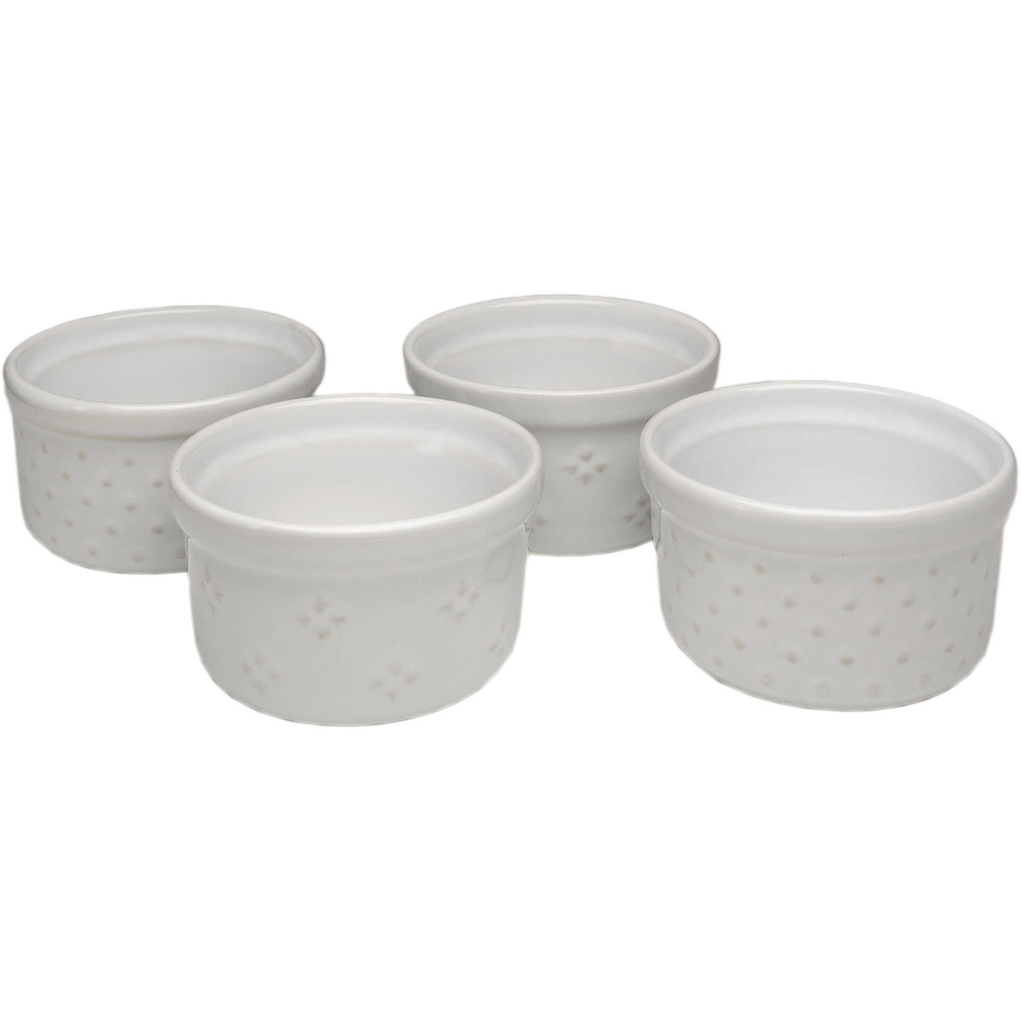 Conjunto 4 Ramequins Branco