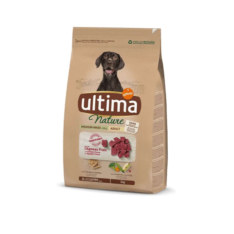 Ração para Cão Médio e Maxi Nature Borrego Affinity Ultima Nature
