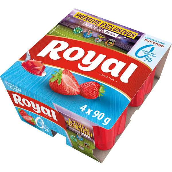 Gelatina Pronta Morango sem Açúcar Royal