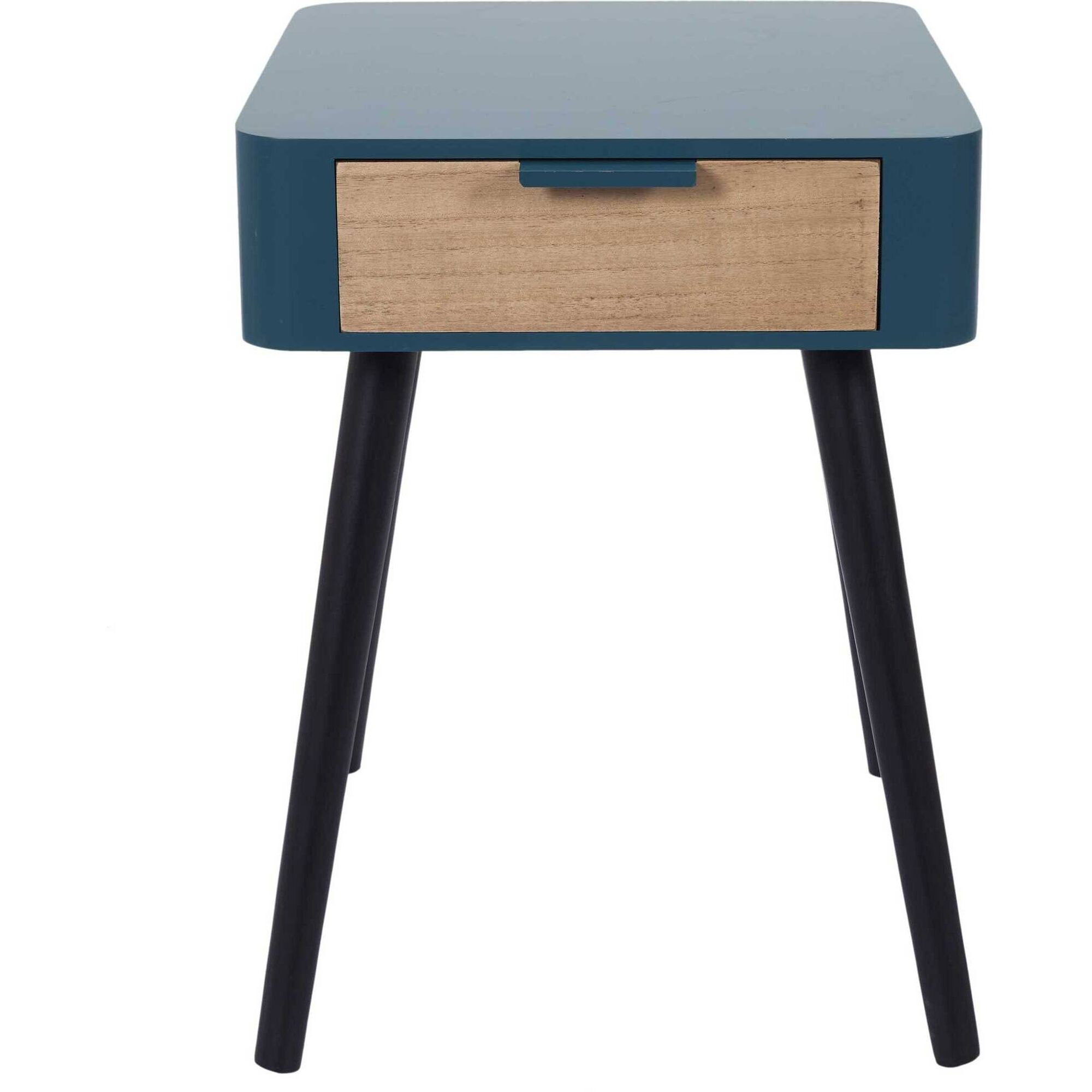 Mesa de Cabeceira Azul Petr&oacute;leo