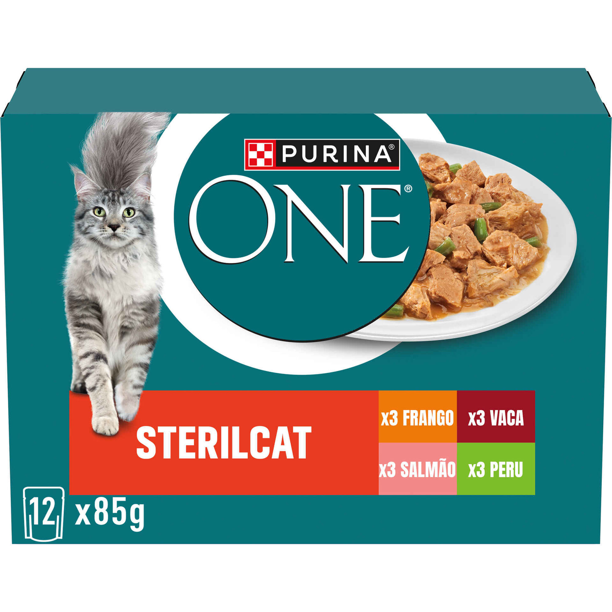 Comida H&uacute;mida para Gato Adulto Esterilizado Salm&atilde;o Purina One