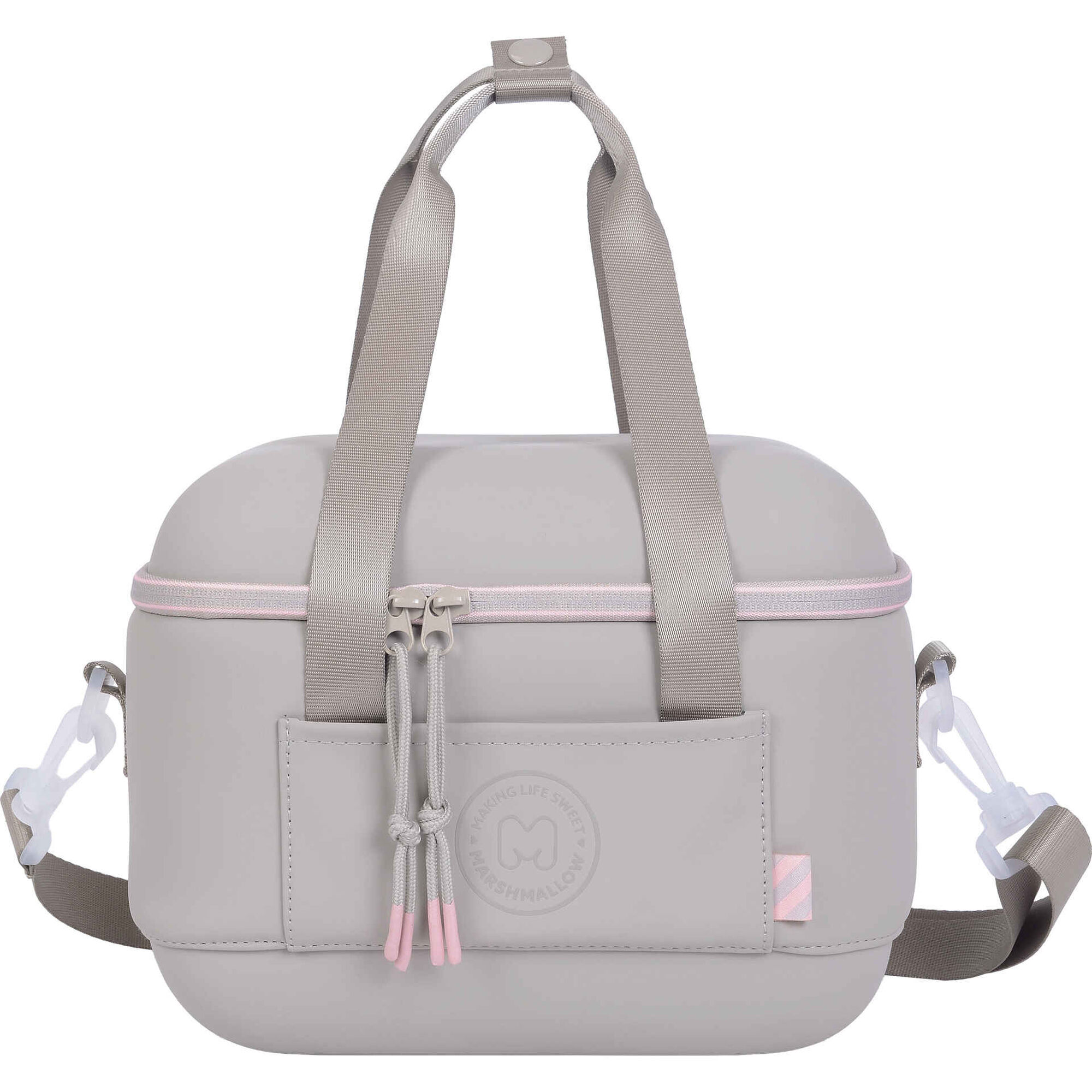 Lancheira T&eacute;rmica Semi Rig&iacute;da 8L Castanha Marshmallow