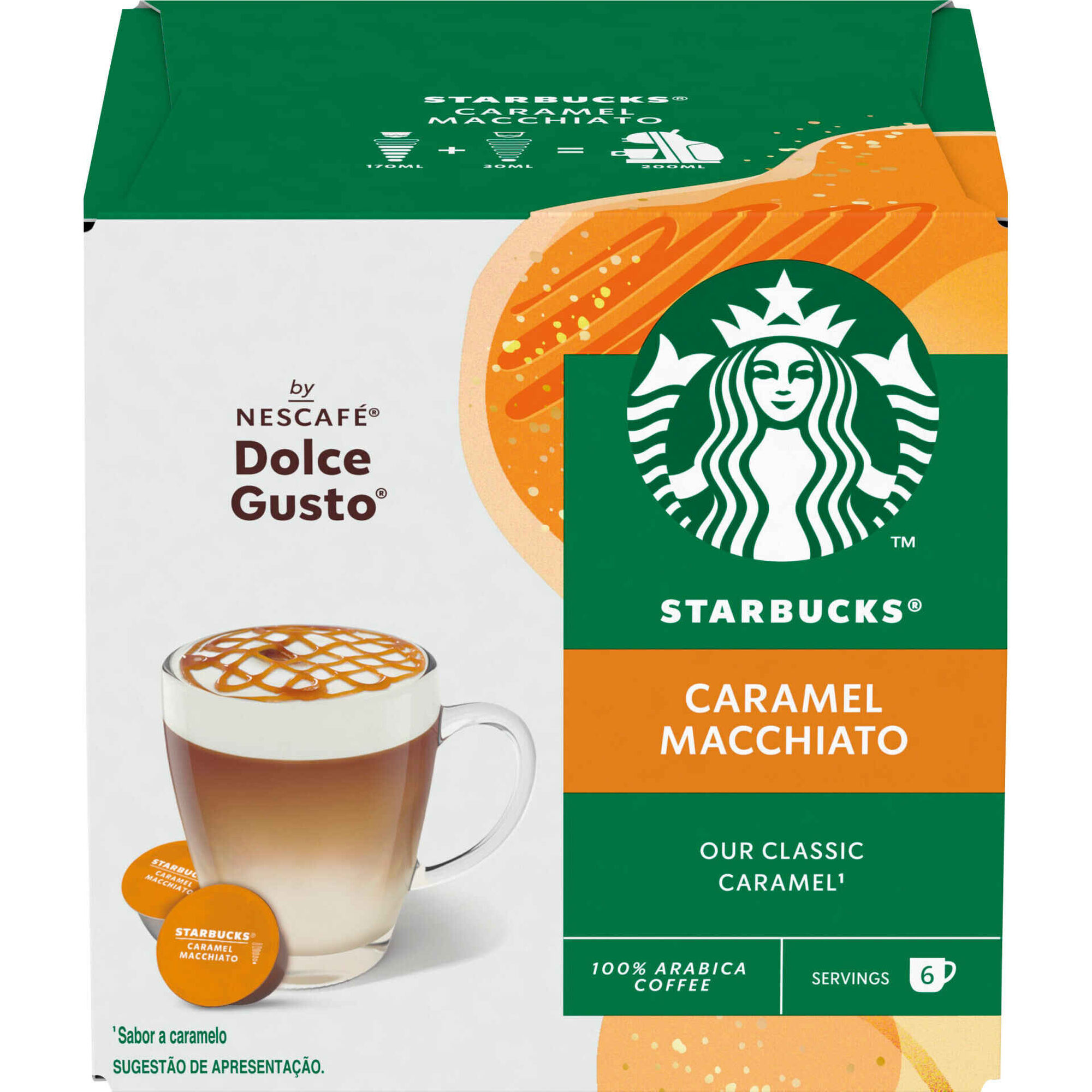 C&aacute;psulas de Caf&eacute; Caramel Macchiato Starbucks