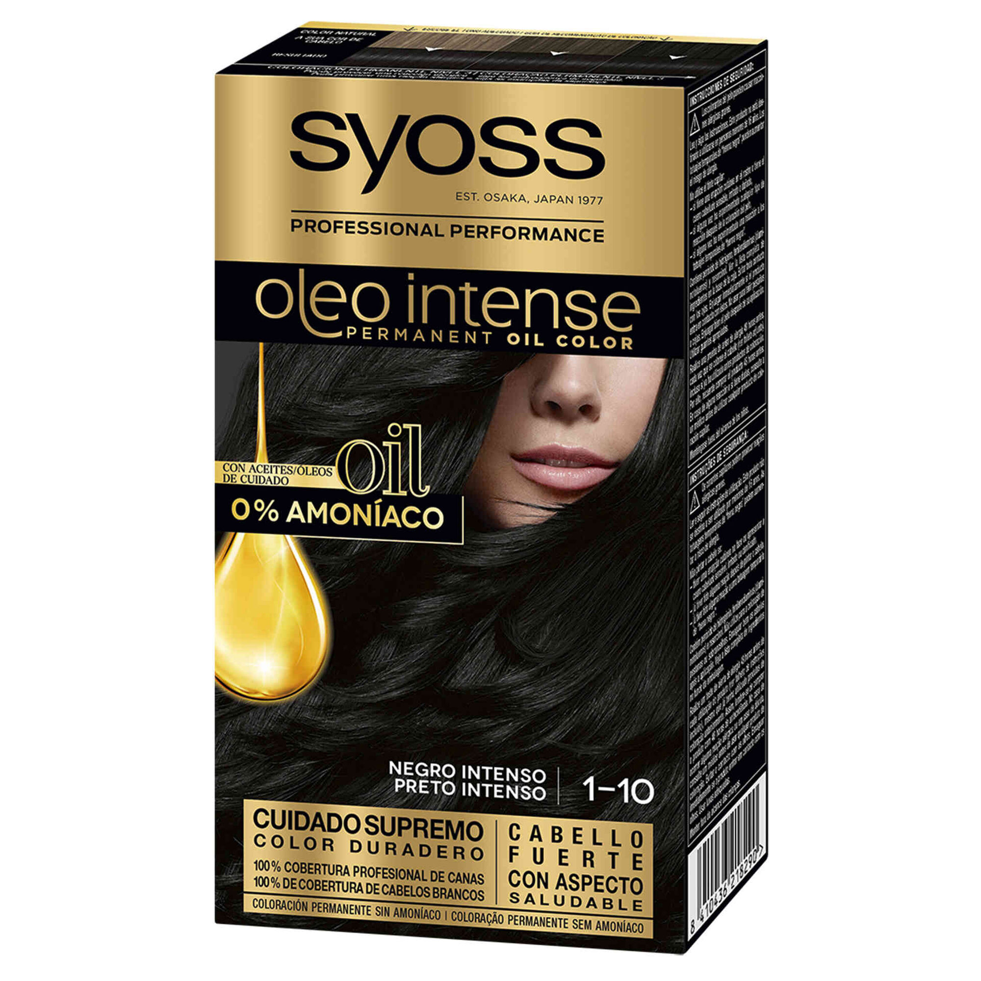 Coloração Permanente Oleo Intense Preto Intenso 1.10