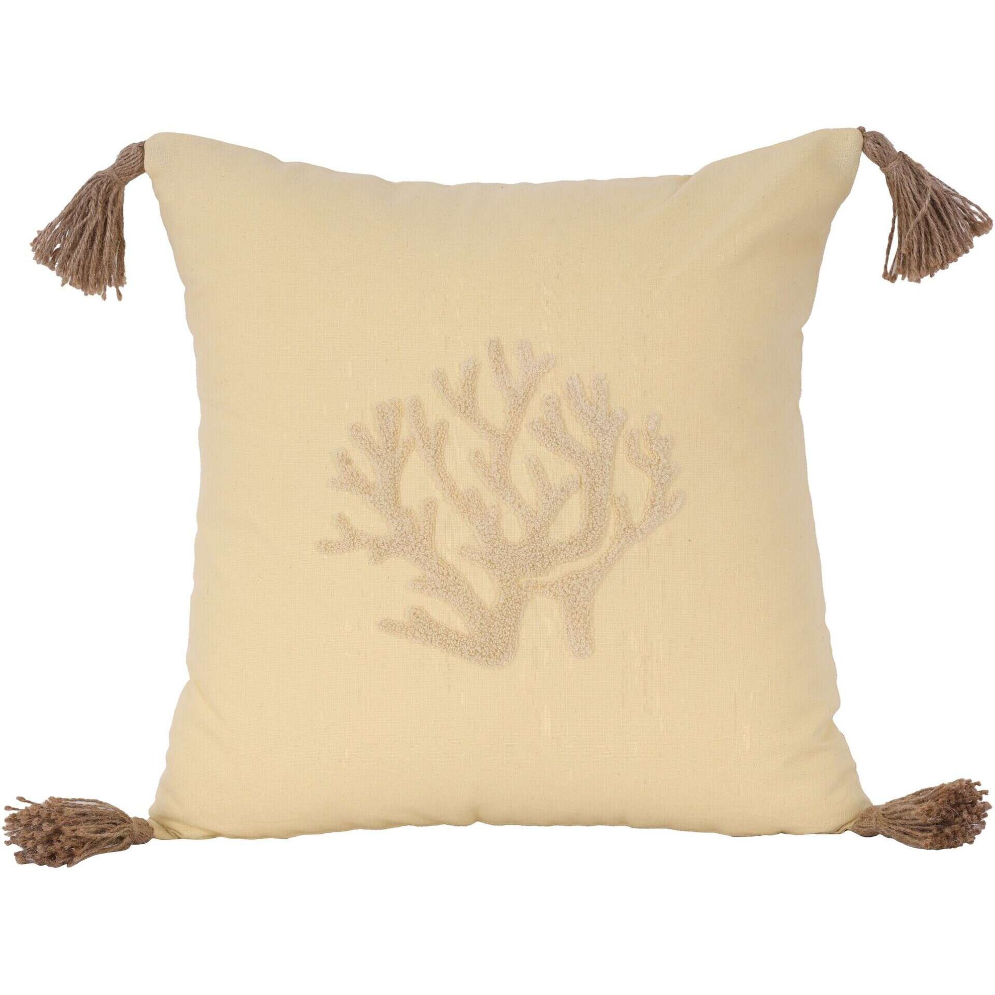 Almofada 45x45cm Amarela Coral Kasa