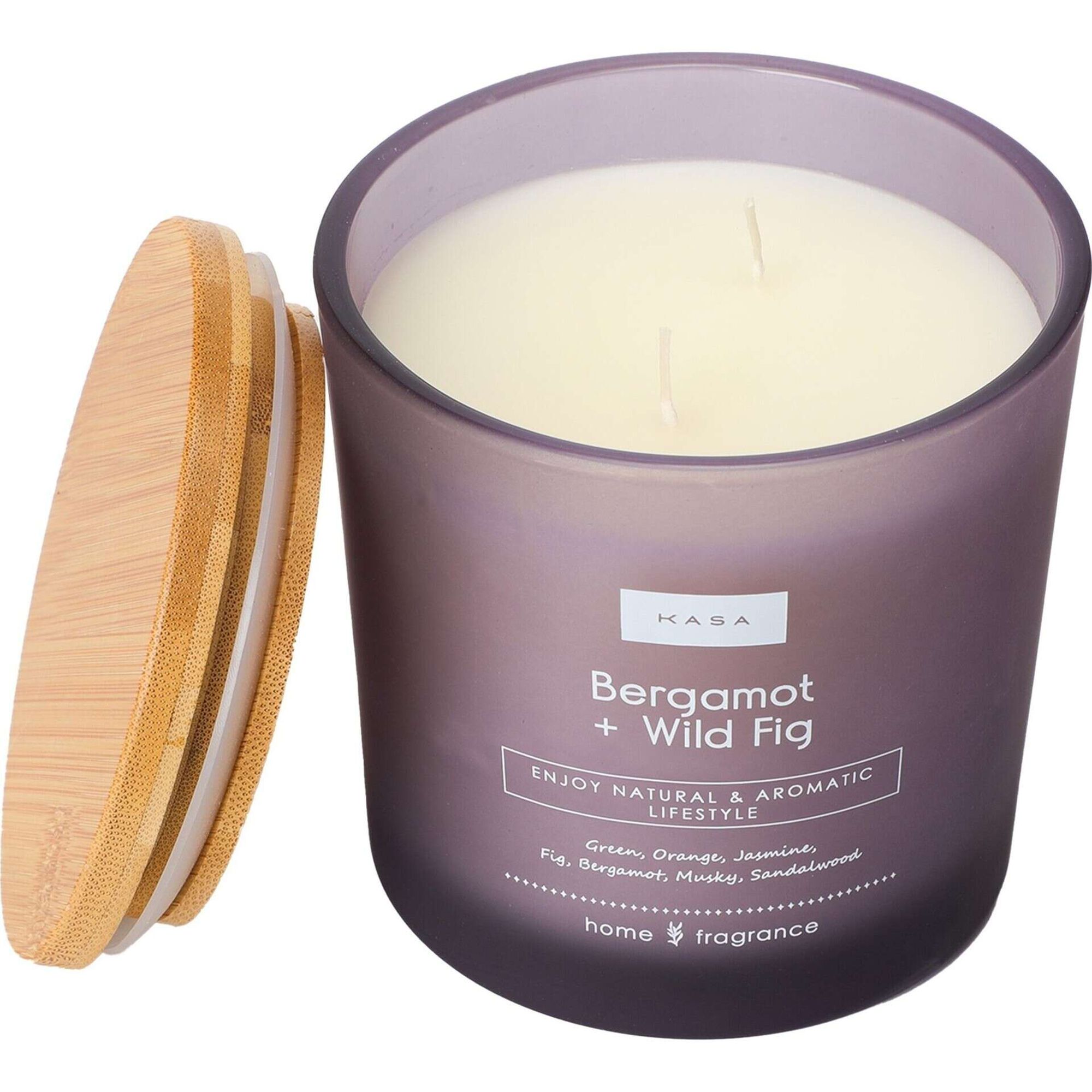 Vela em Copo com Tampa 2 Pavios 331g Lilás