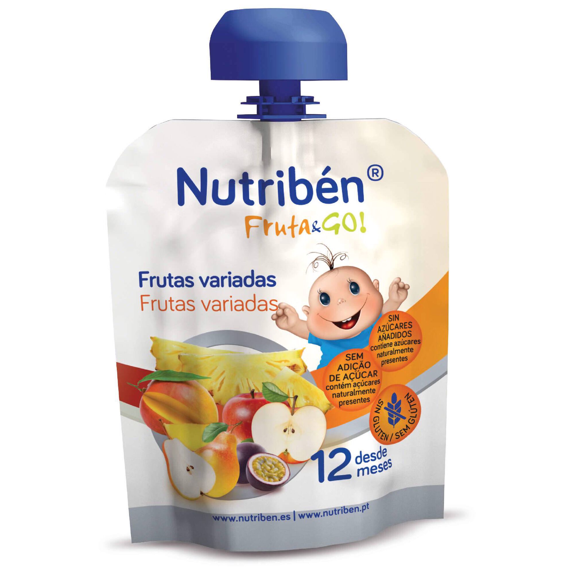 Saqueta de Frutas Variadas Fruta & Go +12 Meses Saqueta de Frutas Variadas Fruta & Go +12 Meses