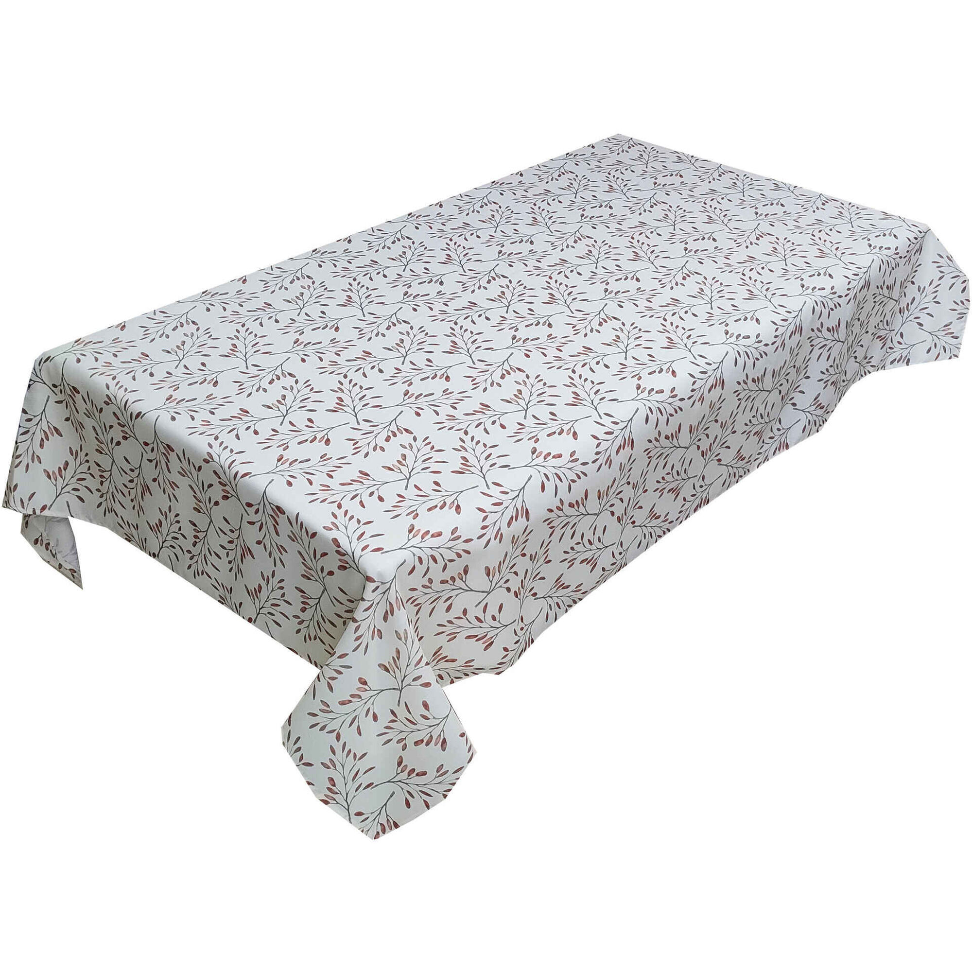 Toalha Mesa Folhas 150x350cm Vermelhas Toalha Mesa Folhas 150x350cm Vermelhas