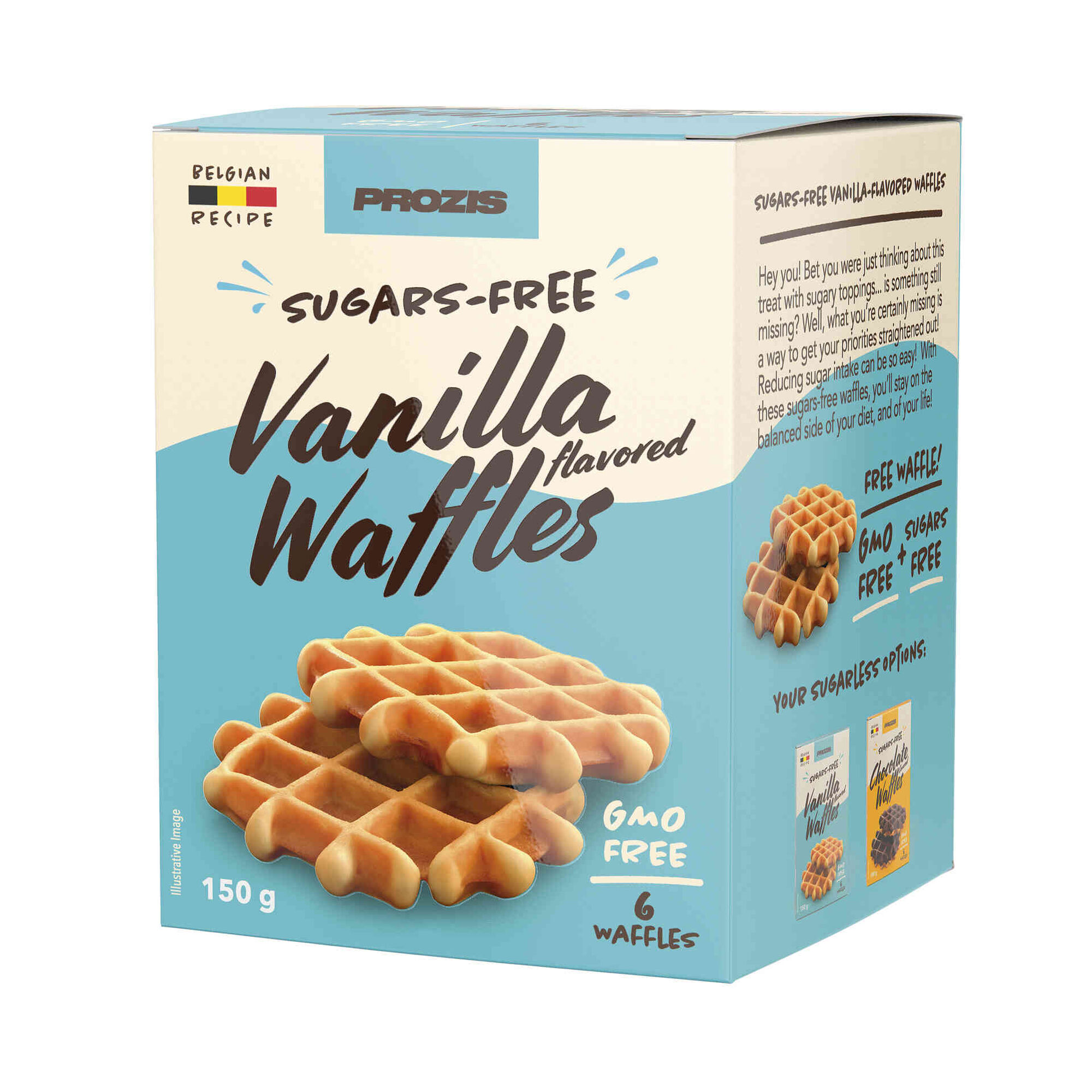 Waffles com Sabor a Baunilha