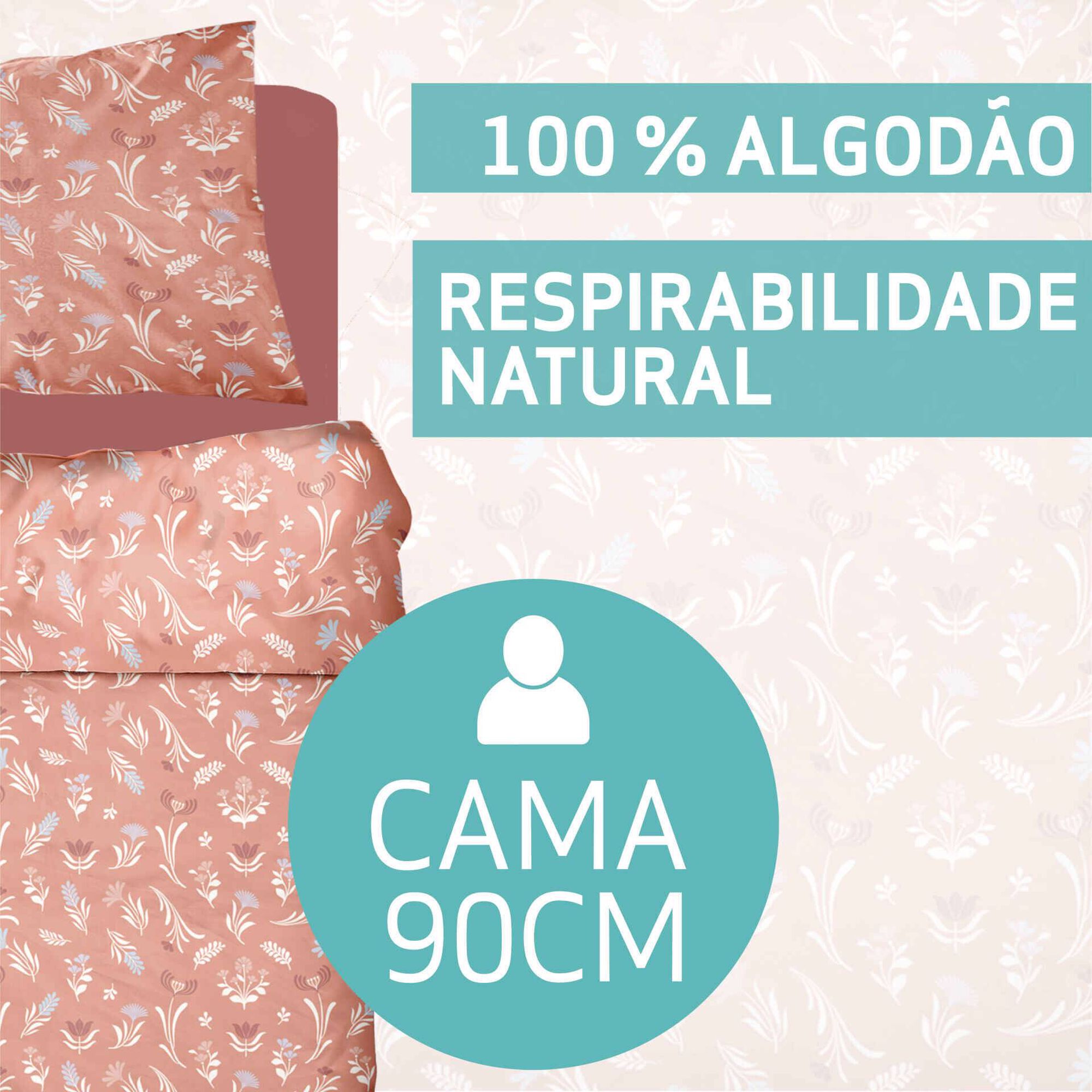 Conjunto Lençóis Algodão 160x270cm Plantópia