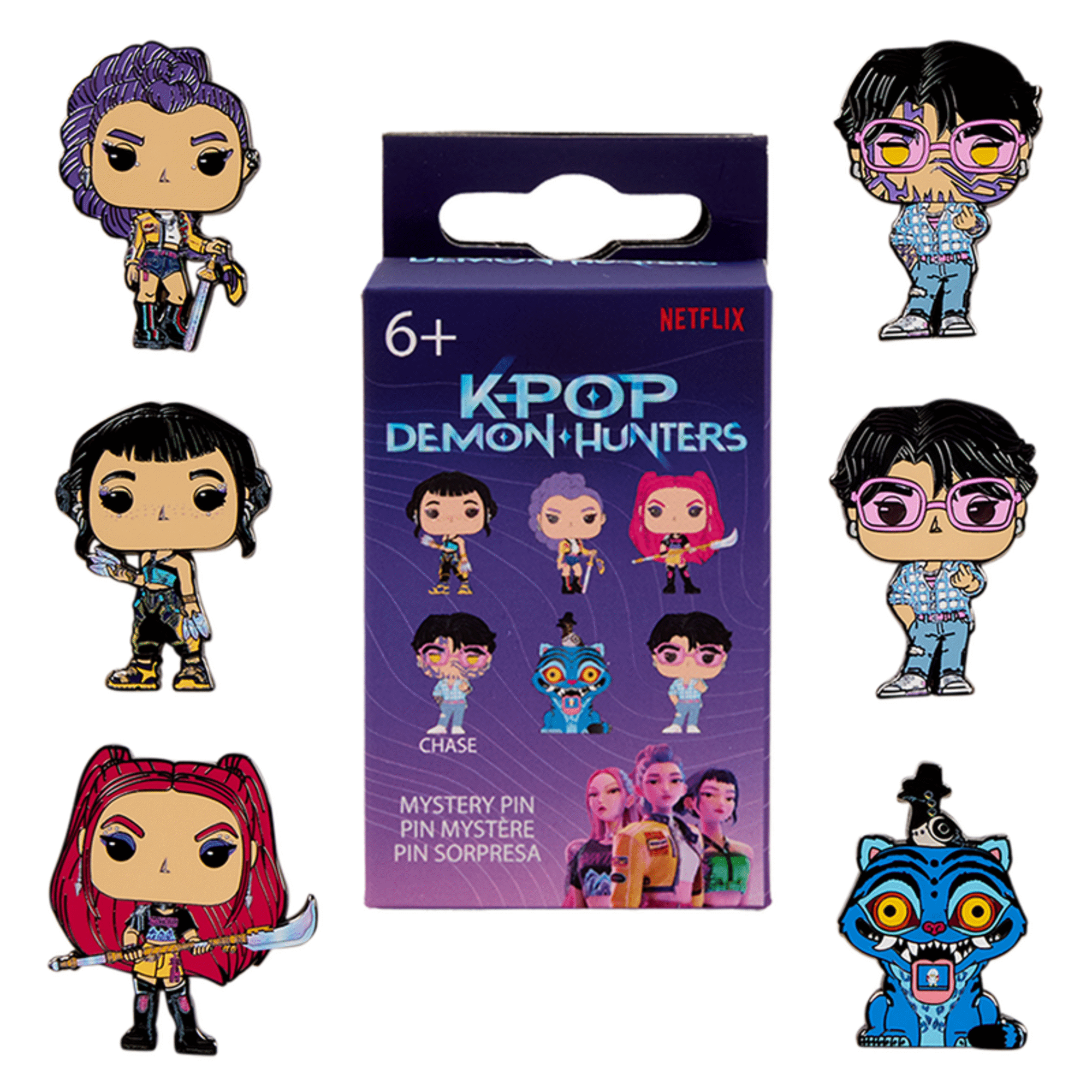 Funko - Pin Colecion&aacute;vel Surpresa K-Pop Demon Hunters (v&aacute;rios modelos)