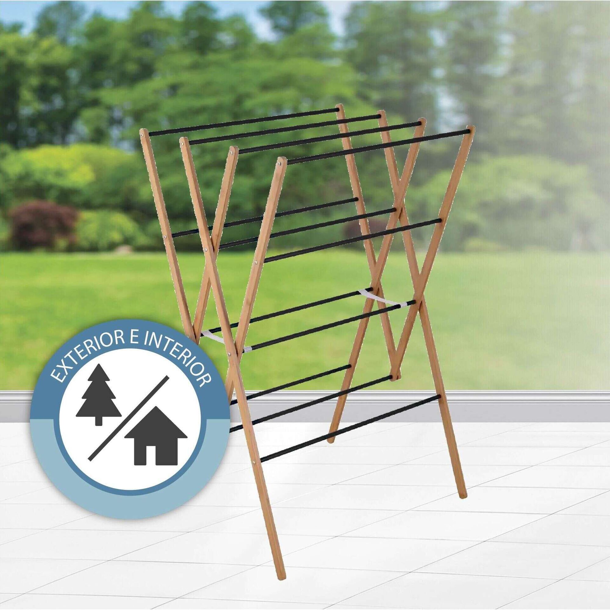 Estendal Ch&atilde;o Vertical Bambu 8m Kasa