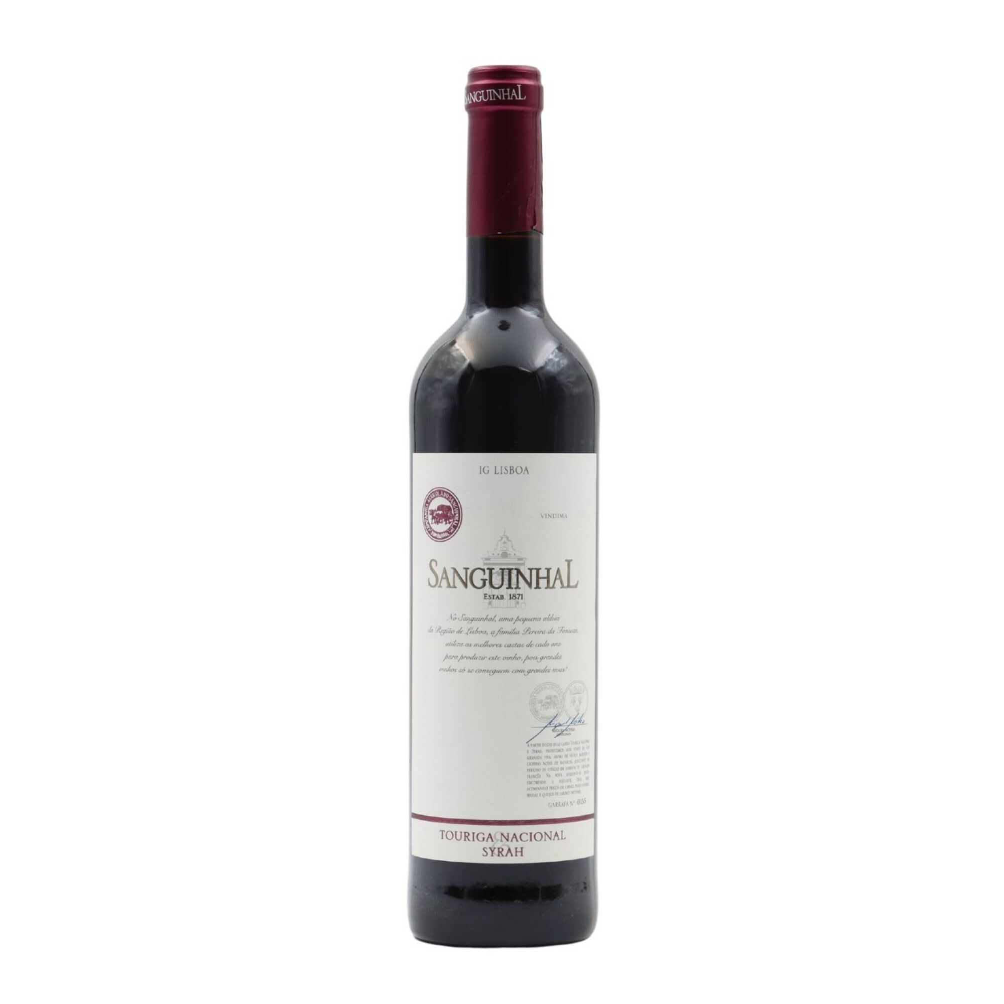 Sanguinhal Syrah Touriga Nacional Lisboa Vinho Tinto
