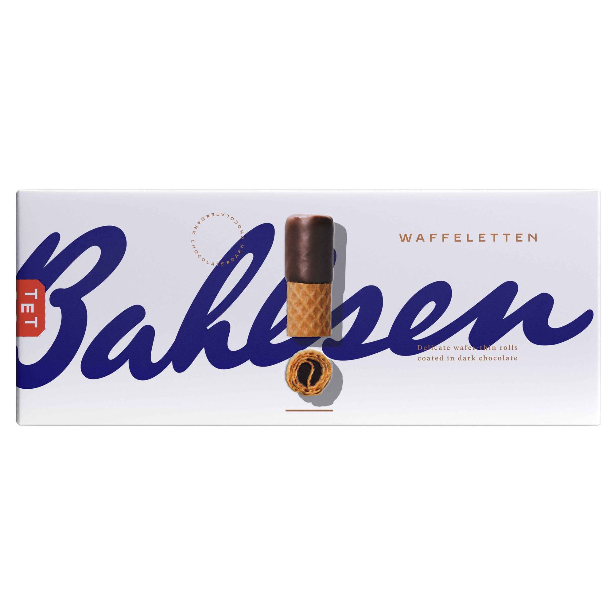 Bolachas Wafers com Chocolate Negro Waffeletten