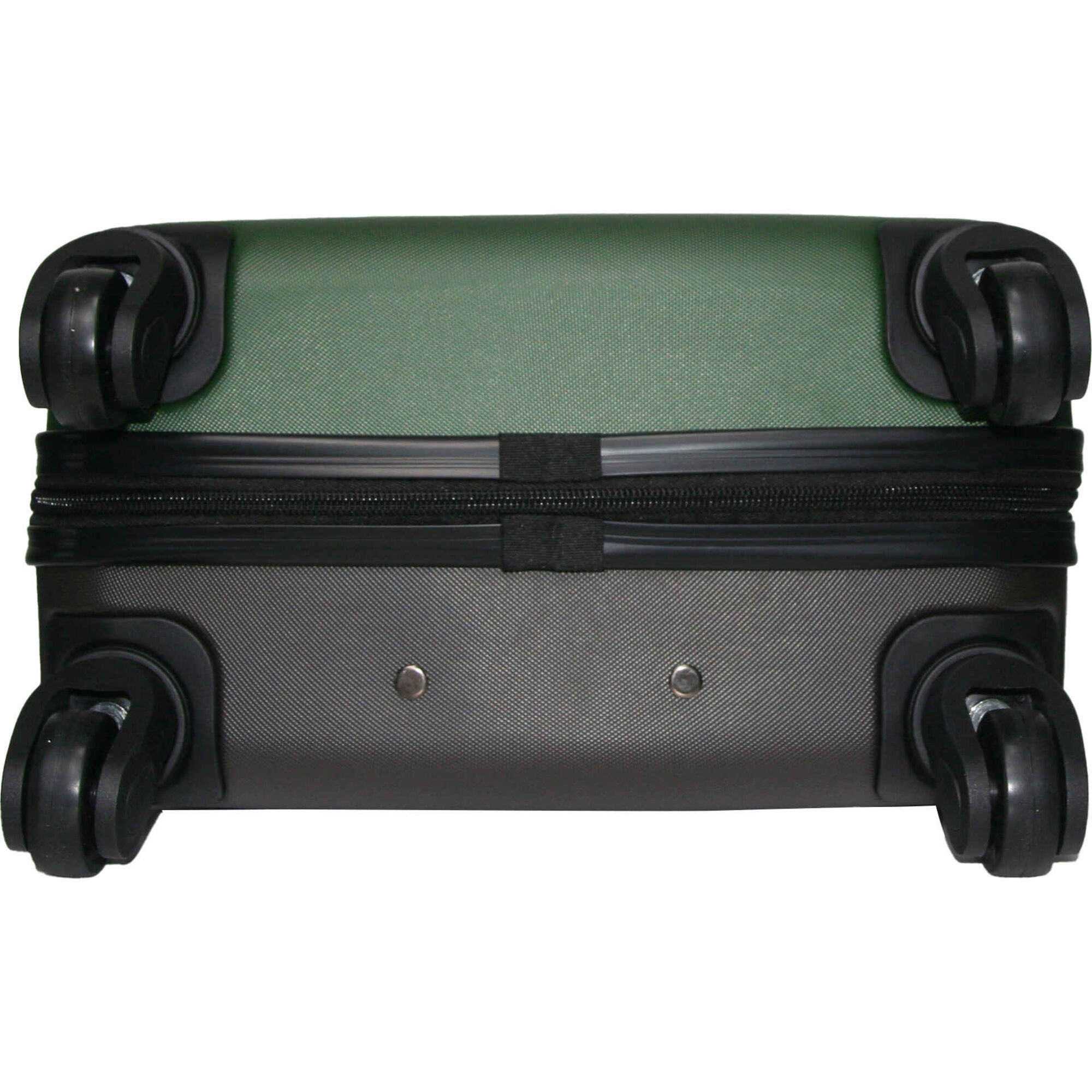 Mala de Viagem Grande 4 Rodas Preta e Verde Mil&atilde;o Pack It