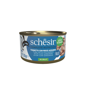 Comida H&uacute;mida para Gato Adulto Atum e Sardinha Gelatina Schesir