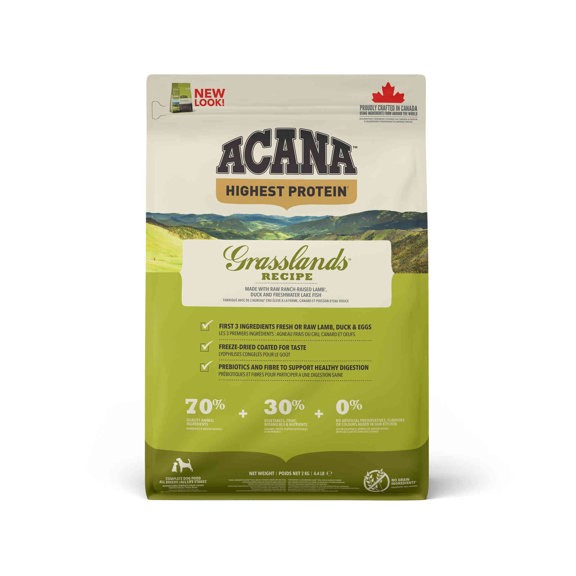 Ra&ccedil;&atilde;o para C&atilde;o Highest Protein Grasslands Recipe Acana