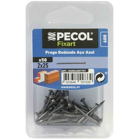 Prego Redondo Aço Azul 2x25