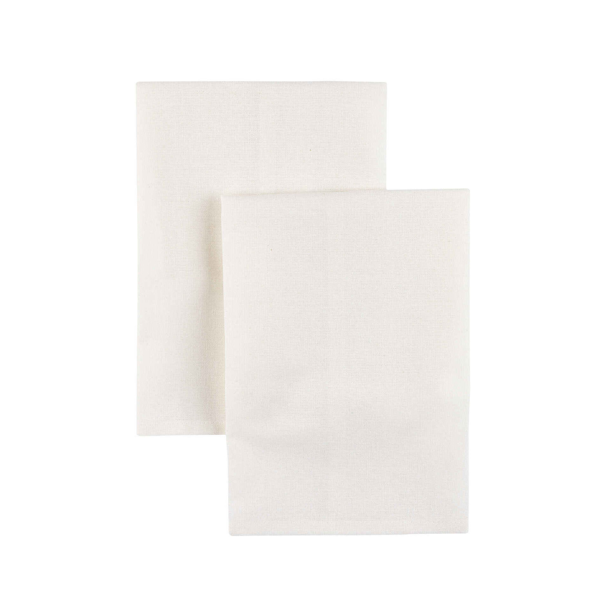 Conjunto 2 Guardanapos 40x40cm Branco Conjunto 2 Guardanapos 40x40cm Branco